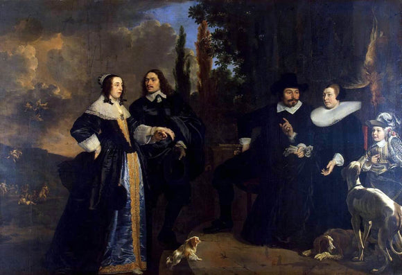  Bartholomeus Van der Helst Portrait of a Family - Art Print
