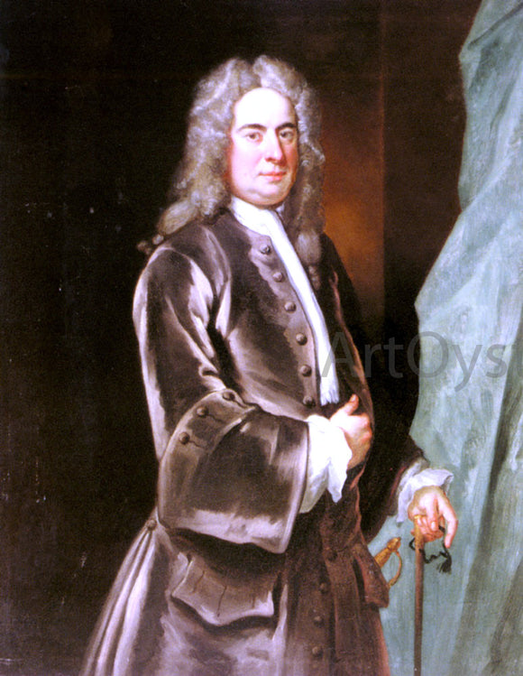  John Vanderbank Portrait of a Gentleman - Art Print