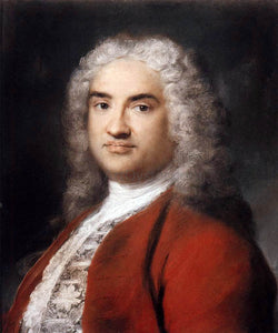  Rosalba Carriera Portrait of a Gentleman in Red - Art Print