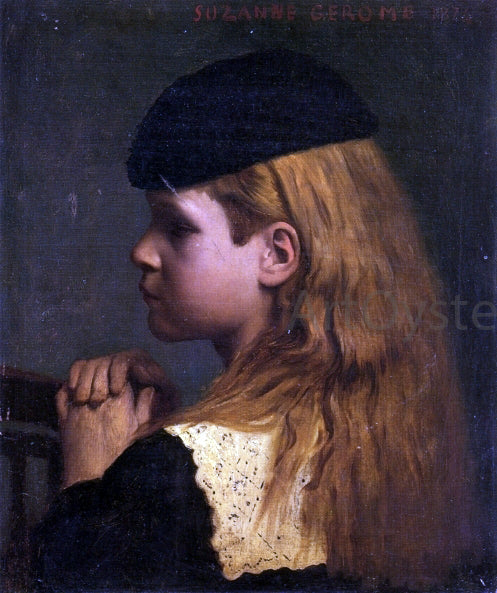  Jean-Leon Gerome Portrait of a Girl - Art Print