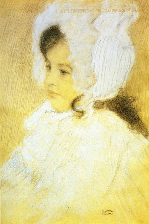  Gustav Klimt Portrait of a Girl - Art Print