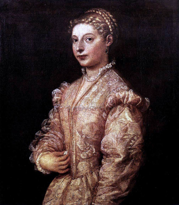  Titian Portrait of a Girl - Art Print