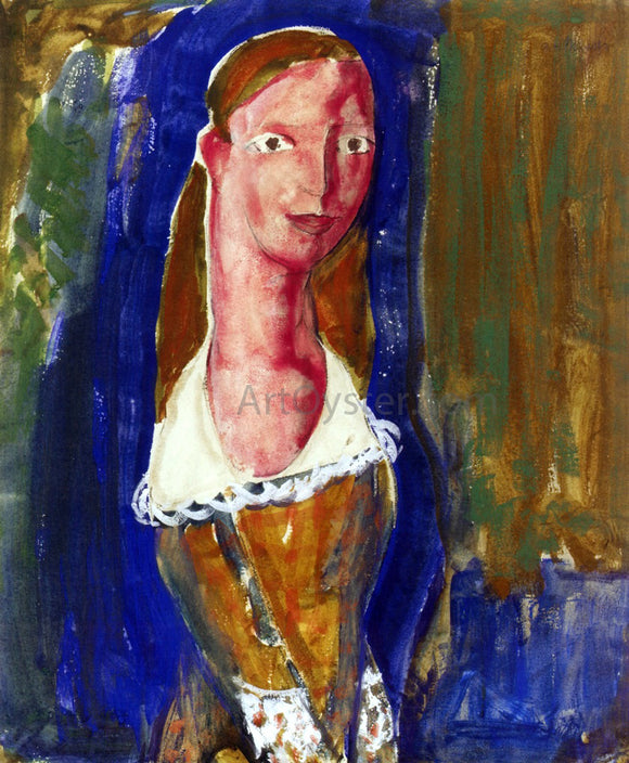  Alfred Henry Maurer Portrait of a Girl - Art Print