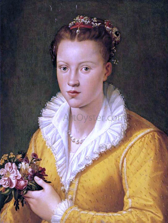  Santi Di Tito Portrait of a Girl - Art Print