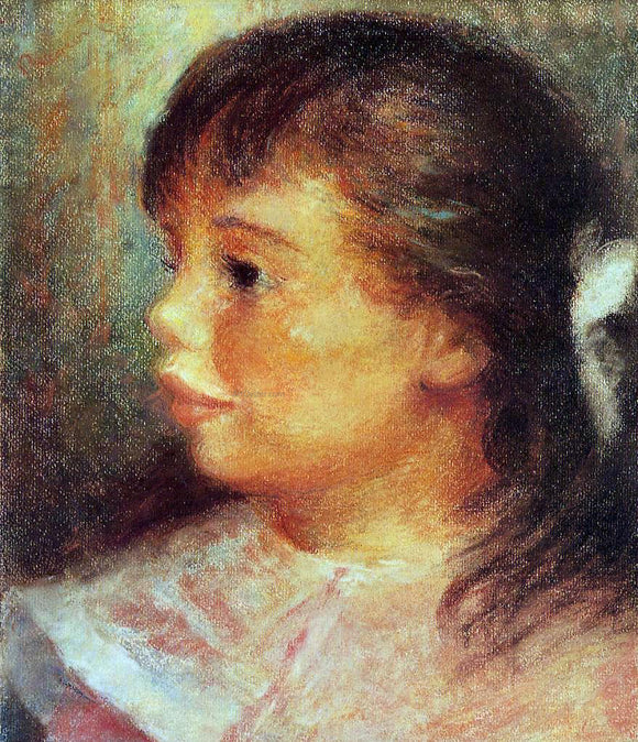  Pierre Auguste Renoir Portrait of a Girl - Art Print
