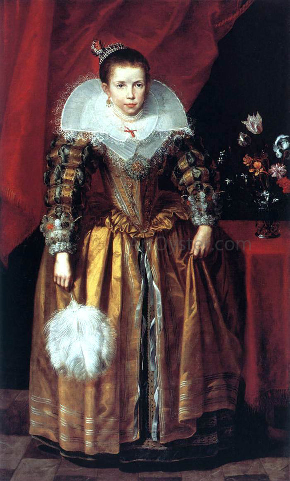  Cornelis De Vos Portrait of a Girl at the Age of 10 - Art Print