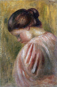  Pierre Auguste Renoir Portrait of a Girl in Red - Art Print