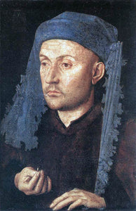  Jan Van Eyck Portrait of a Goldsmith (Man with Ring) - Art Print