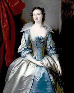  Thomas Hudson Portrait of a Lady - Art Print