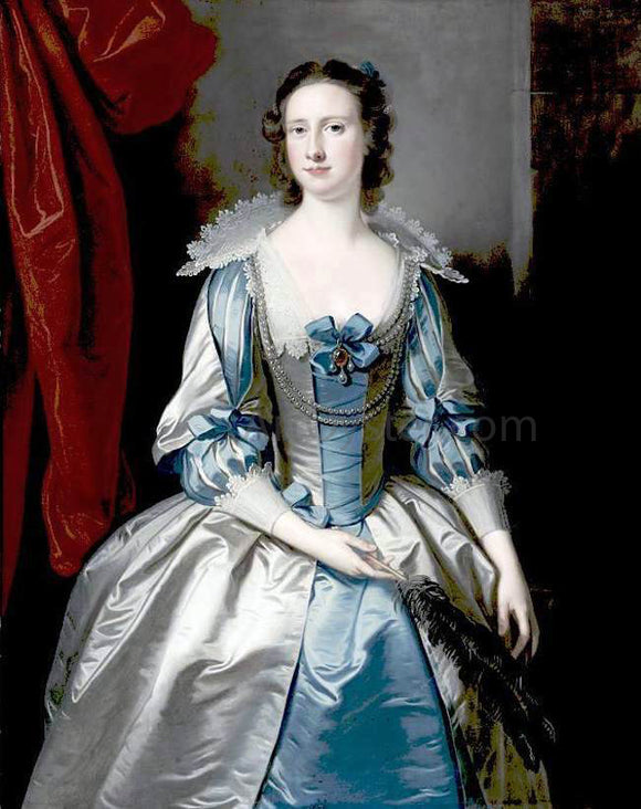  Thomas Hudson Portrait of a Lady - Art Print