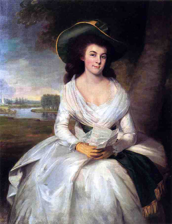  George Romney Portrait of a Lady - Art Print