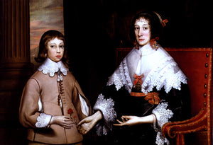  Edward Bower Portrait Of A Lady And Her Son - Art Print