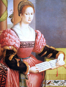  II Francesco Ubertini Bacchiacca Portrait of a Lady - Art Print