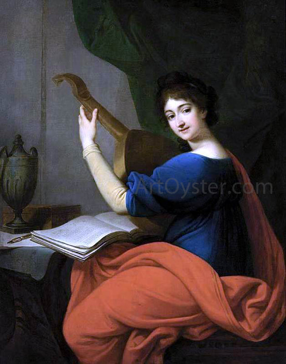  Josef Maria Grassi) Portrait of a Lady - Art Print