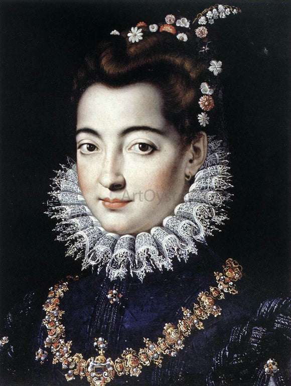  Jacopo Zucchi Portrait of a Lady - Art Print
