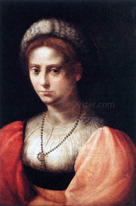  Domenico Puligo Portrait of a Lady - Art Print