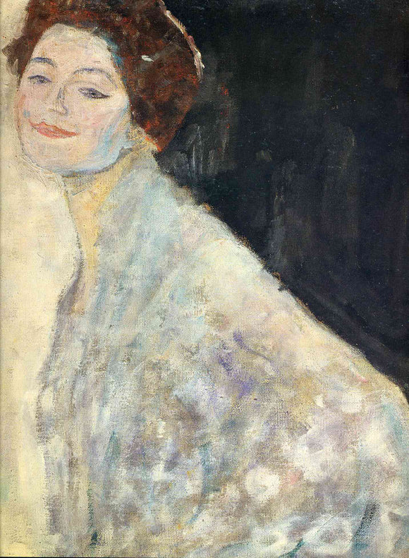  Gustav Klimt Portrait of a Lady in White (unfinished) - Art Print
