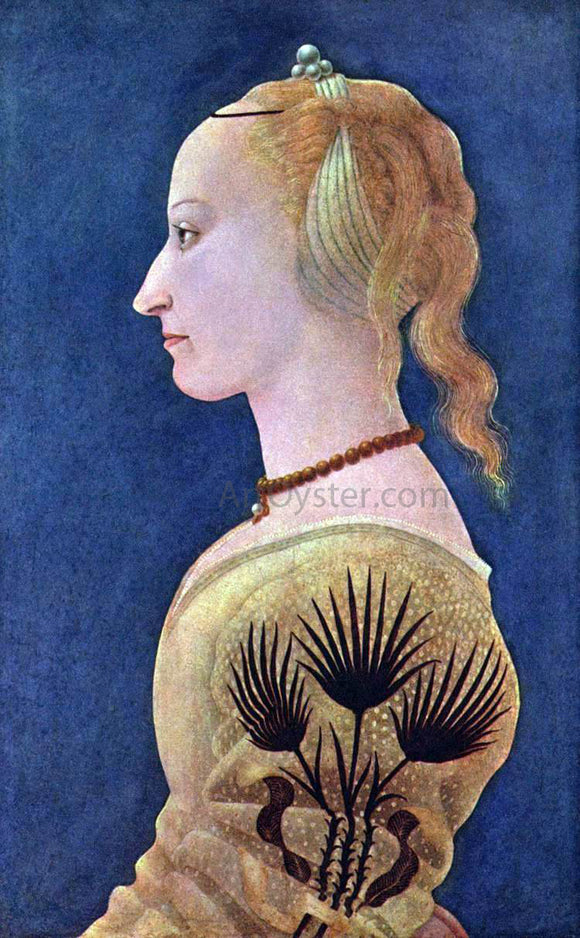  Alessio Baldovinetti Portrait of a Lady in Yellow - Art Print