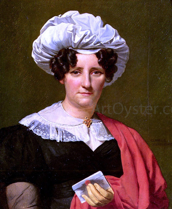  Francois Joseph Navez Portrait of a Lady With A Letter - Art Print