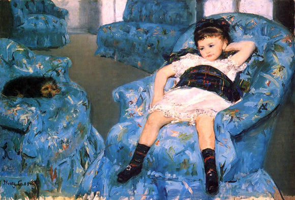  Mary Cassatt Portrait of a Little Girl - Art Print