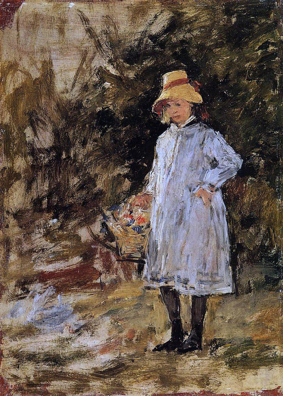  Eugene-Louis Boudin Portrait of a Little Girl - Art Print