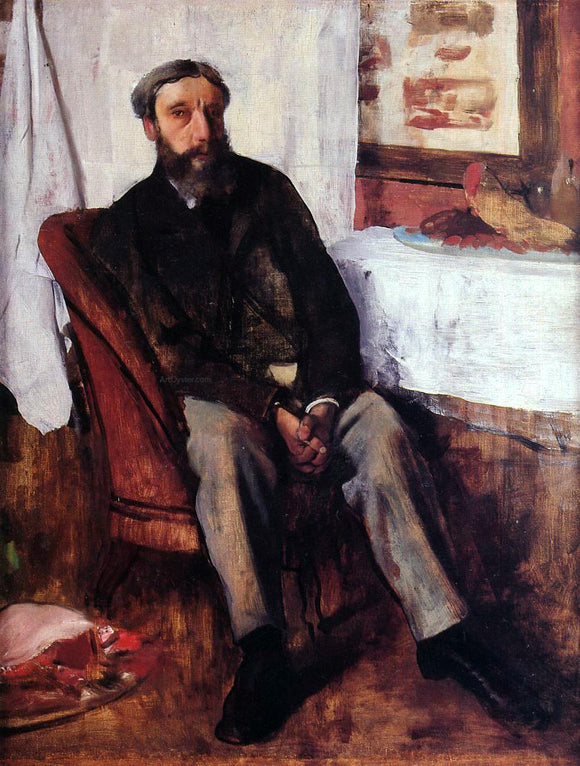  Edgar Degas Portrait of a Man - Art Print