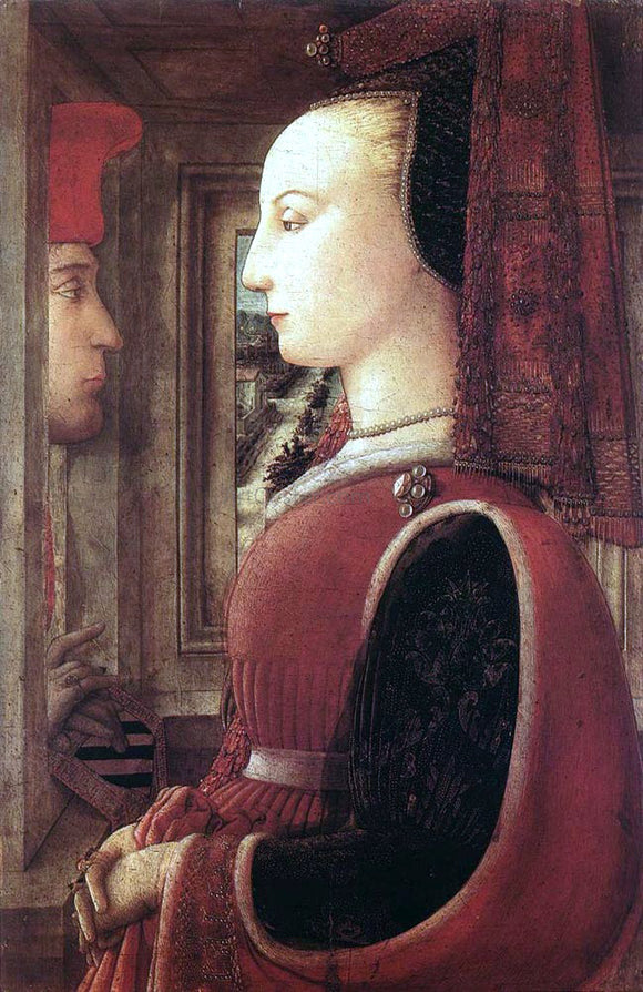  Fra Filippo Lippi Portrait of a Man and a Woman - Art Print