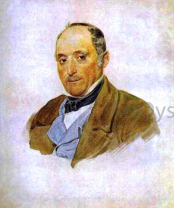  Karl Pavlovich Brulloff Portrait of a Man from the Tittoni's family - Art Print