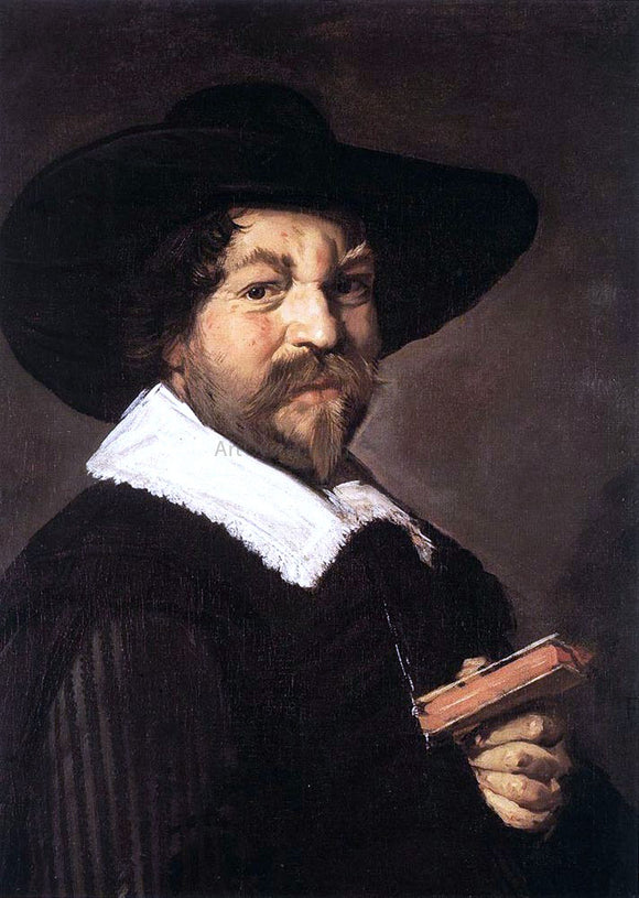  Frans Hals Portrait of a Man Holding a Book - Art Print