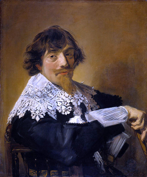  Frans Hals Portrait of a man, possibly Nicolaes Hasselaer - Art Print