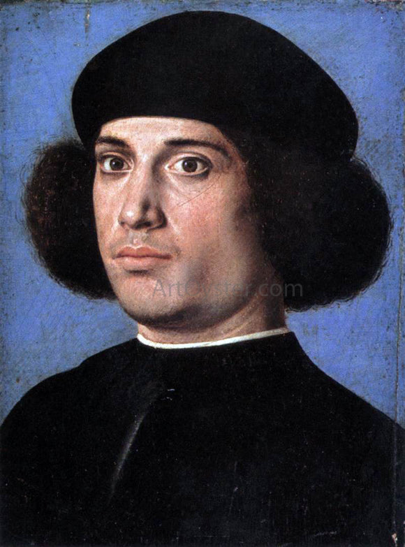  Andrea Previtali Portrait of a Man (recto) - Art Print