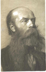  Gustav Klimt Portrait of a Man with Beard in Three Quarter Profile - Art Print
