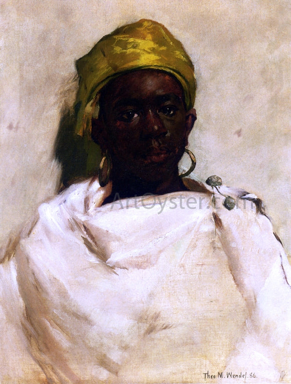  Theodore Wendel Portrait of a Moroccan Youth - Art Print