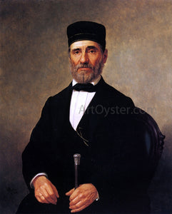  Henry Mosler Portrait of a Rabbi (Rabbi Bernard Illowy) - Art Print
