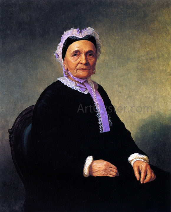  Henry Mosler Portrait of a Rabbi's Wife (Ktherine Schiff Illowy) - Art Print