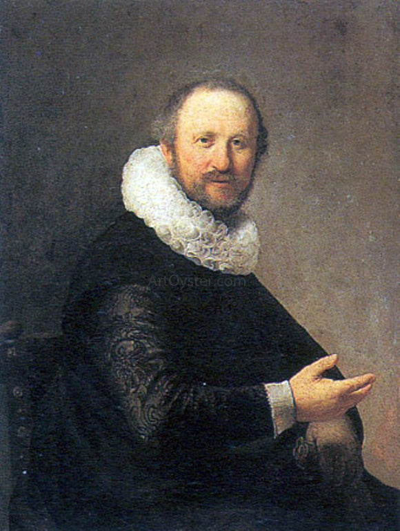  Rembrandt Van Rijn Portrait of a Seated Man - Art Print