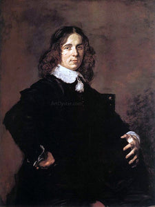  Frans Hals Portrait of a Seated Man Holding a Hat - Art Print