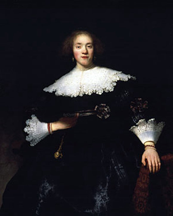  Rembrandt Van Rijn Portrait of a Seated Woman - Art Print