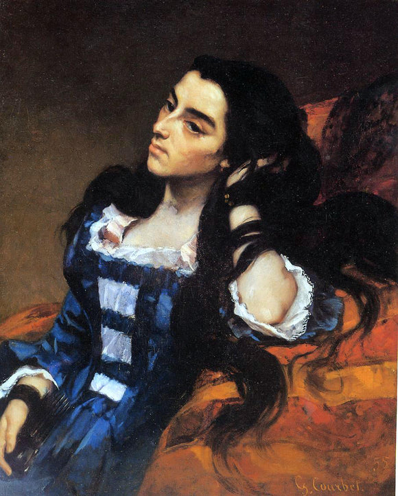  Gustave Courbet Portrait of a Spanish Lady - Art Print