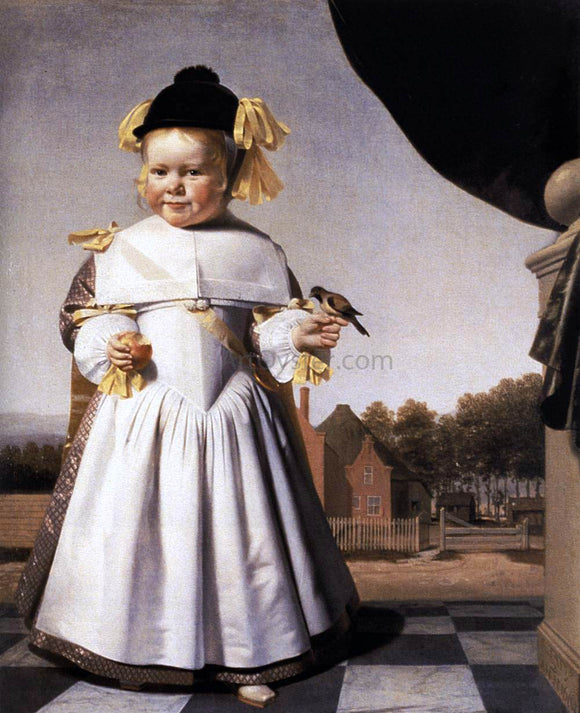  Caesar Van Everdingen Portrait of a Two-Year-Old Boy - Art Print
