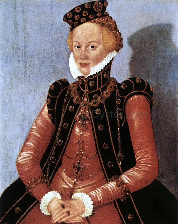  The Younger Lucas Cranach Portrait of a Woman - Art Print