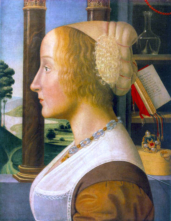  Bastiano Mainardi Portrait of a Woman - Art Print