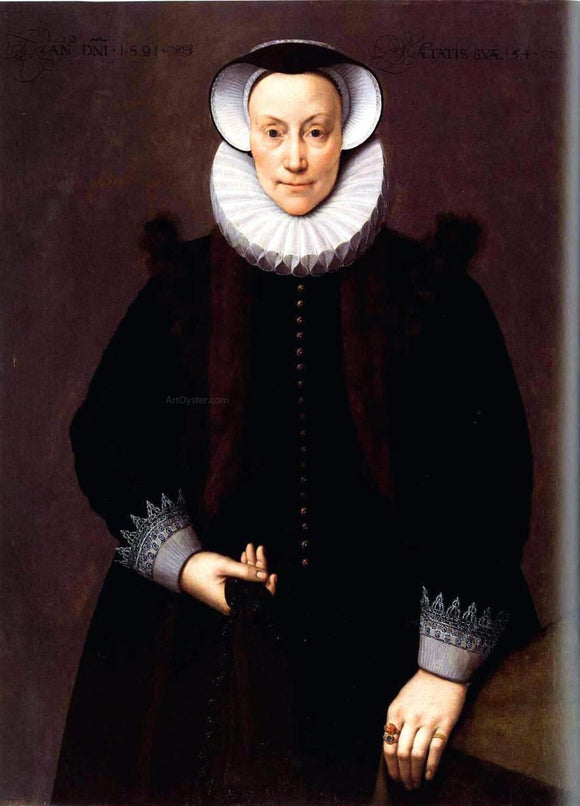  The Younger Frans Pourbus Portrait of a Woman Aged 54 - Art Print