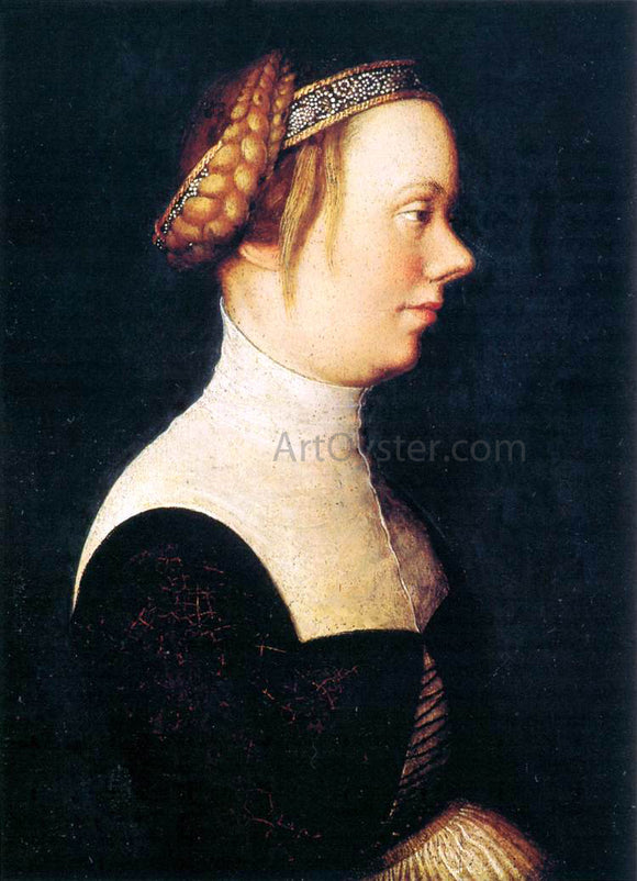  The Elder Hans Holbein Portrait of a Woman - Art Print