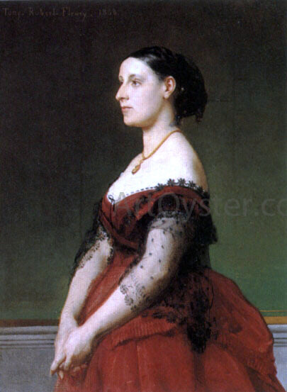  Tony Robert-Fleury Portrait of a Woman - Art Print