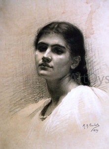  Mary Helen Carlisle Portrait of a Woman - Art Print