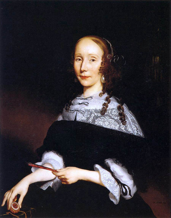  Nicolaes Maes Portrait of a Woman - Art Print
