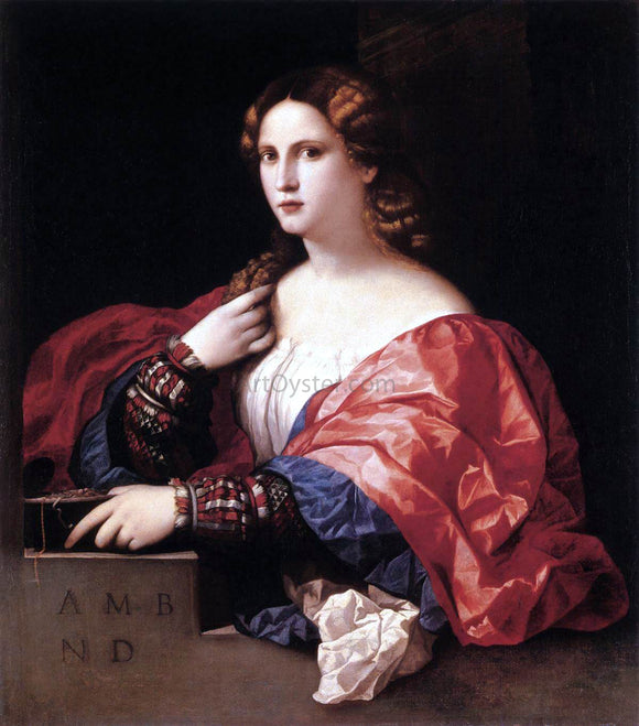  Palma Vecchio Portrait of a Woman (La Bella) - Art Print