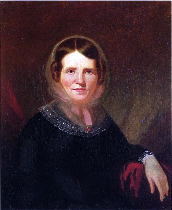  George Caleb Bingham Portrait of a Woman with a Red Broach - Art Print