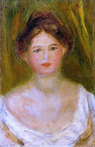  Pierre Auguste Renoir Portrait of a Woman with Hair Bun - Art Print